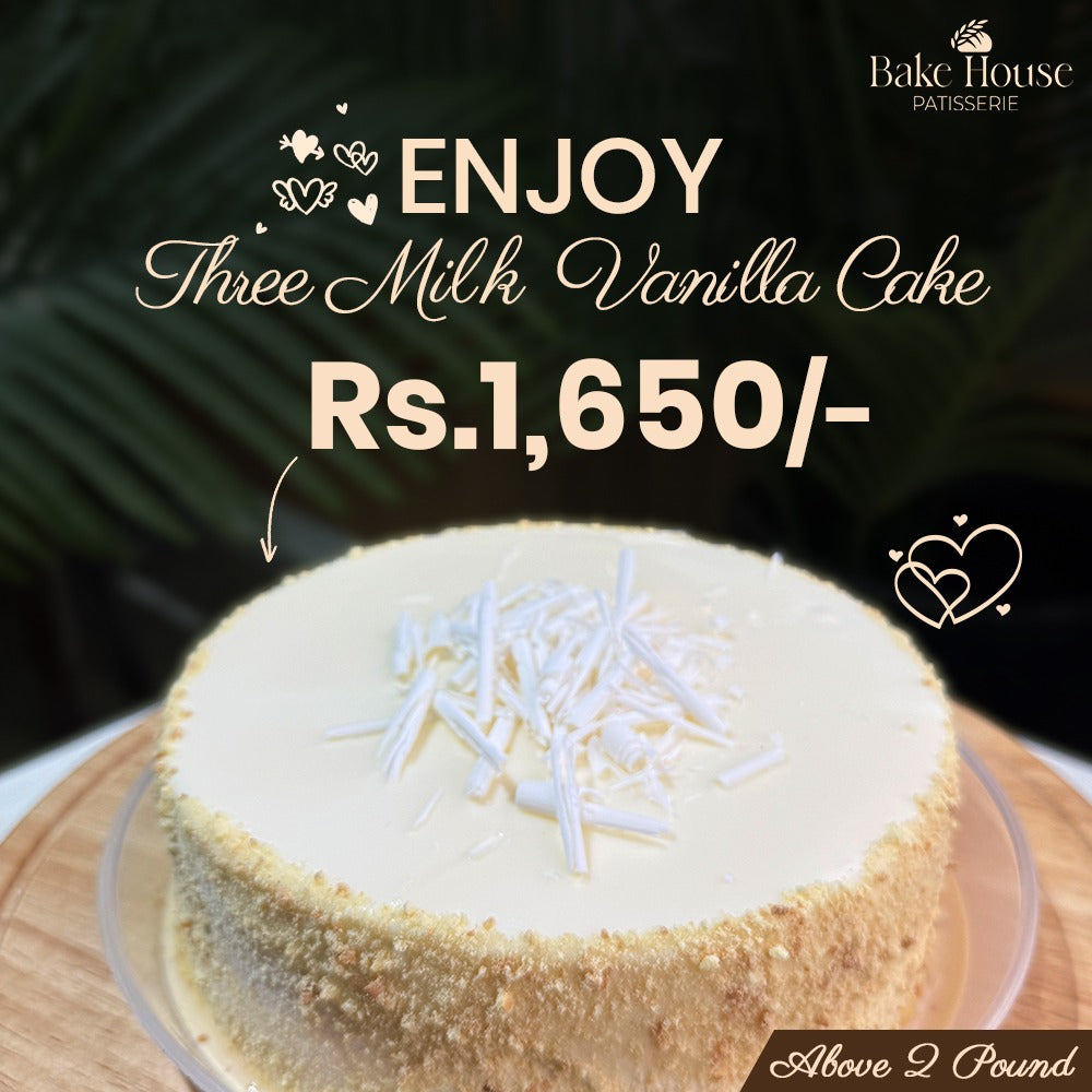Three Milk Vanilla Cake